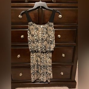 Snakeskin printed dress